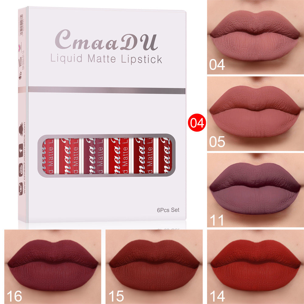 Matte Waterproof Non-Stick Lipstick | Long-Lasting Transfer-Proof Liquid Lip Gloss
